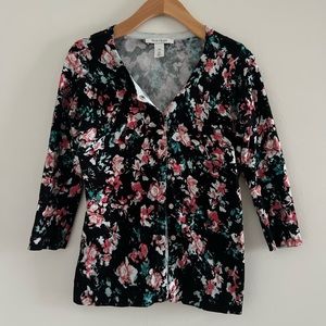 WHBM 3 Quarter Snap Cardigan Sz XS